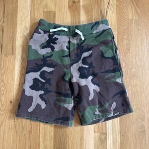 Polo Ralph Lauren Sweatshort Boys L (14-16)Brown Mid Rise Fleece Drawstring Camo